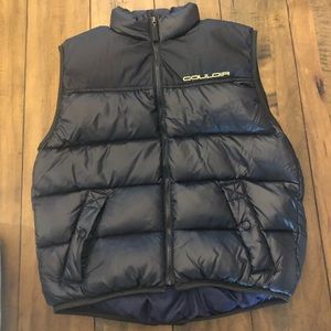 ❤️ Men’s black waterproof puffer snow/winter Vest!